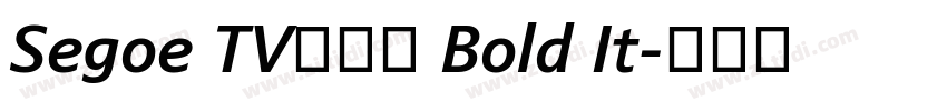Segoe TV兰亭黑 Bold It字体转换